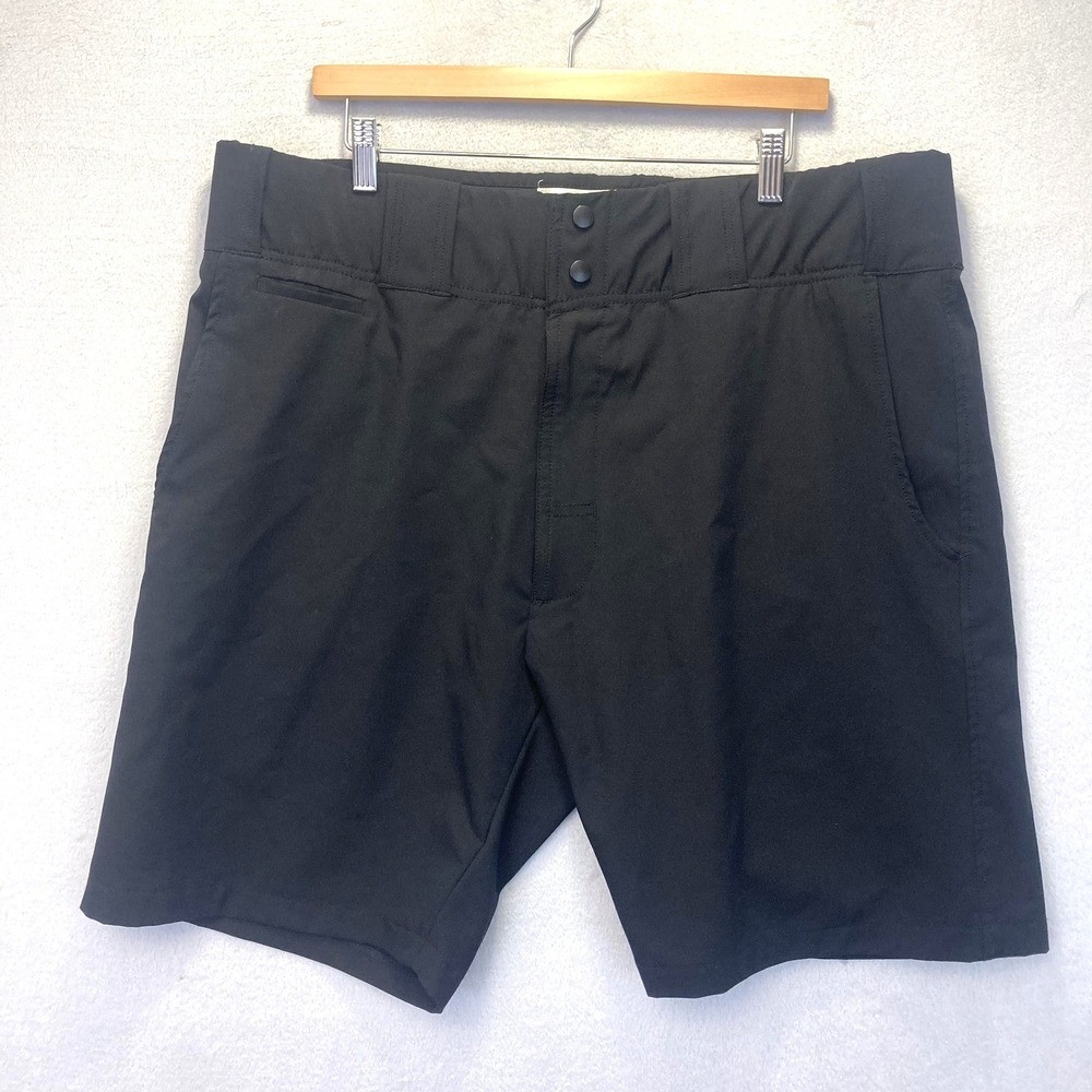 Honig's Referee Shorts Mens 42 Black Elastic Waist 9" Inseam Umpire Stretch EUC